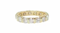 Alliance américaine en or jaune et diamants 2,40cts
