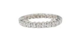 Alliance américaine en or blanc et diamants 1,30ct