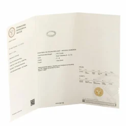 Alliance américaine en or gris et diamants