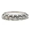 Alliance américaine or blanc et diamants