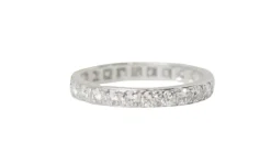 Alliance américaine or blanc et diamants
