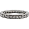 Alliance américaine or blanc 18k et 0,93 carats diamant et monture ciselée
