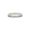 Alliance américaine or blanc diamants