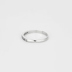 Alliance Américaine or blanc diamants