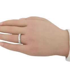 Alliance américaine or blanc et diamants