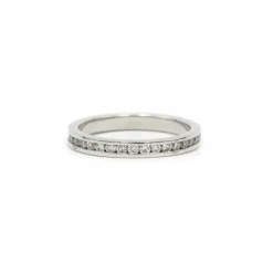Alliance américaine or blanc diamants