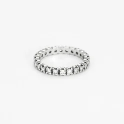 Alliance Américaine or blanc et diamants