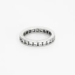 Alliance Américaine or blanc et diamants