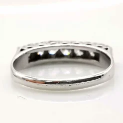 Alliance américaine or blanc et diamants