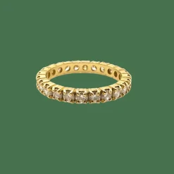 Alliance américaine or jaune diamants