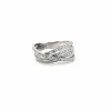 Alliance Croisée Or Blanc Diamants