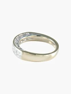 ALLIANCE DEMI TOUR DIAMANTS OR BLANC