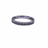 Alliance Demi-Tour Or Blanc Diamants