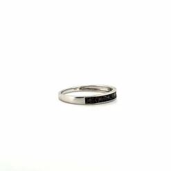 Alliance Demi-Tour Or blanc Diamants
