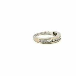 Alliance Demi-Tour Or Blanc Diamants