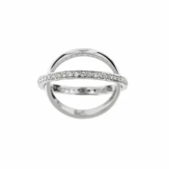 Alliance double diamants 0,46 ct