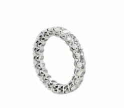 Alliance en or blanc et diamants 3 330 cts