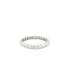Alliance en or blanc et diamants