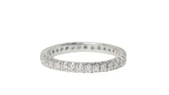 Alliance en or blanc et diamants 0,90ct