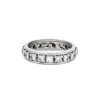 Alliance en or gris et diamants