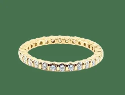Alliance en or jaune 18 carats en diamants 1 carat