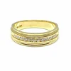 Alliance grande taille or 18 carats et diamants
