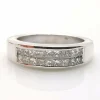 Alliance or blanc & diamants