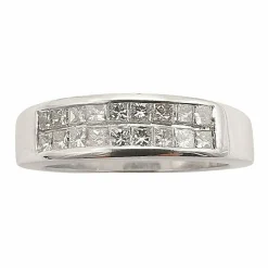 Alliance or blanc & diamants