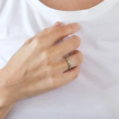 Alliance or blanc diamants