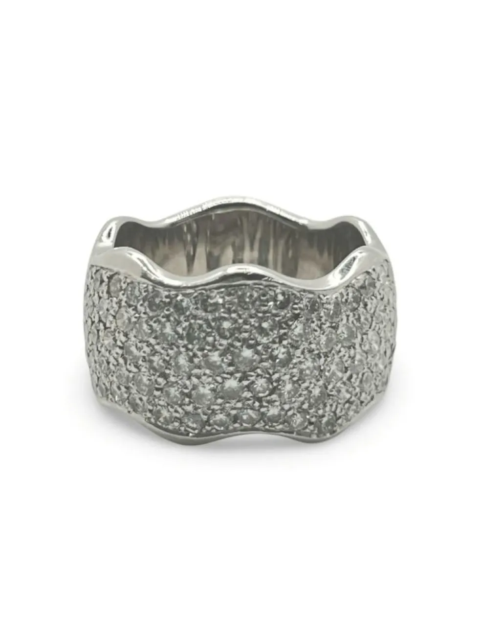 Alliance or blanc et diamant 1,50 ct