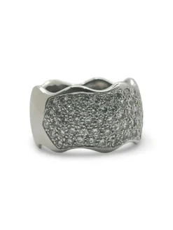 Alliance or blanc et diamant 1,50 ct