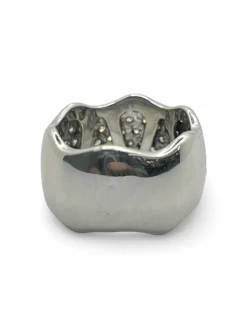 Alliance or blanc et diamant 1,50 ct