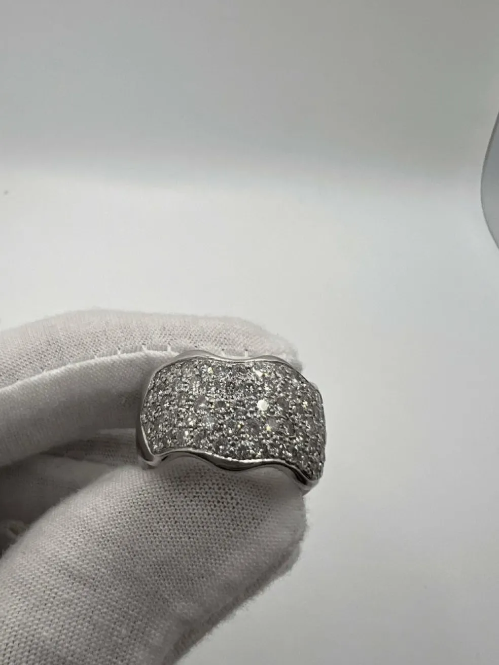 Alliance or blanc et diamant 1,50 ct
