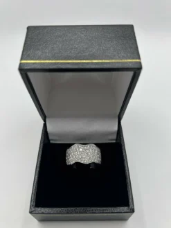 Alliance or blanc et diamant 1,50 ct