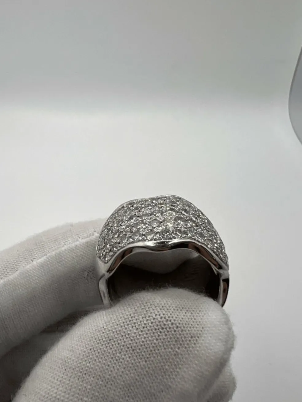 Alliance or blanc et diamant 1,50 ct