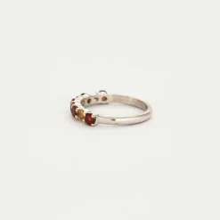 Alliance or et citrine et grenat