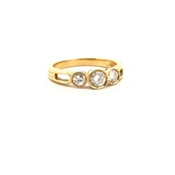 Alliance Or jaune Diamants