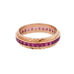 Alliance Or rose et Rubis