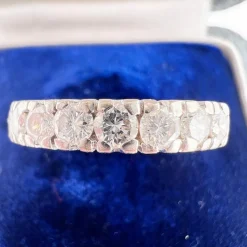 Alliance Éternité Vintage tout Diamants 2 Carats H/VS