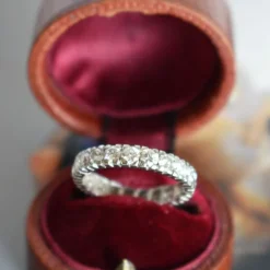 Alliance Éternité Vintage tout Diamants 2 Carats H/VS