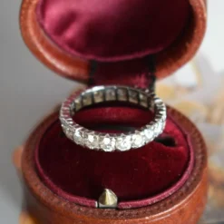 Alliance Éternité Vintage tout Diamants 2 Carats H/VS