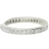 Alliance tour complet en or blanc et diamants 0.35ct