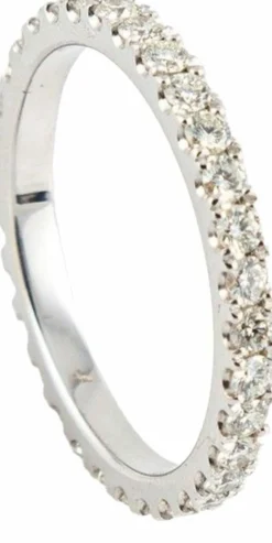 Alliance tour complet or blanc diamants brillants