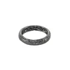Alliance tour complet or gris diamants