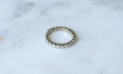 Alliance Tour Complet or blanc, diamants 1,00 Ct