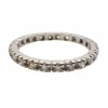Alliances américaine or blanc diamants