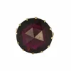 ANACONDA - "Millegriffes" - Bague or gris, tourmaline "Deep Pink"