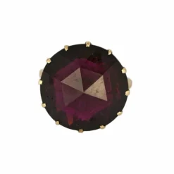 ANACONDA - "Millegriffes" - Bague or gris, tourmaline "Deep Pink"