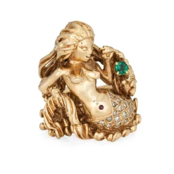 Anneau de sirène or jaune