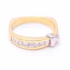 Anneau en or, Affaire de mariage Half Diamond